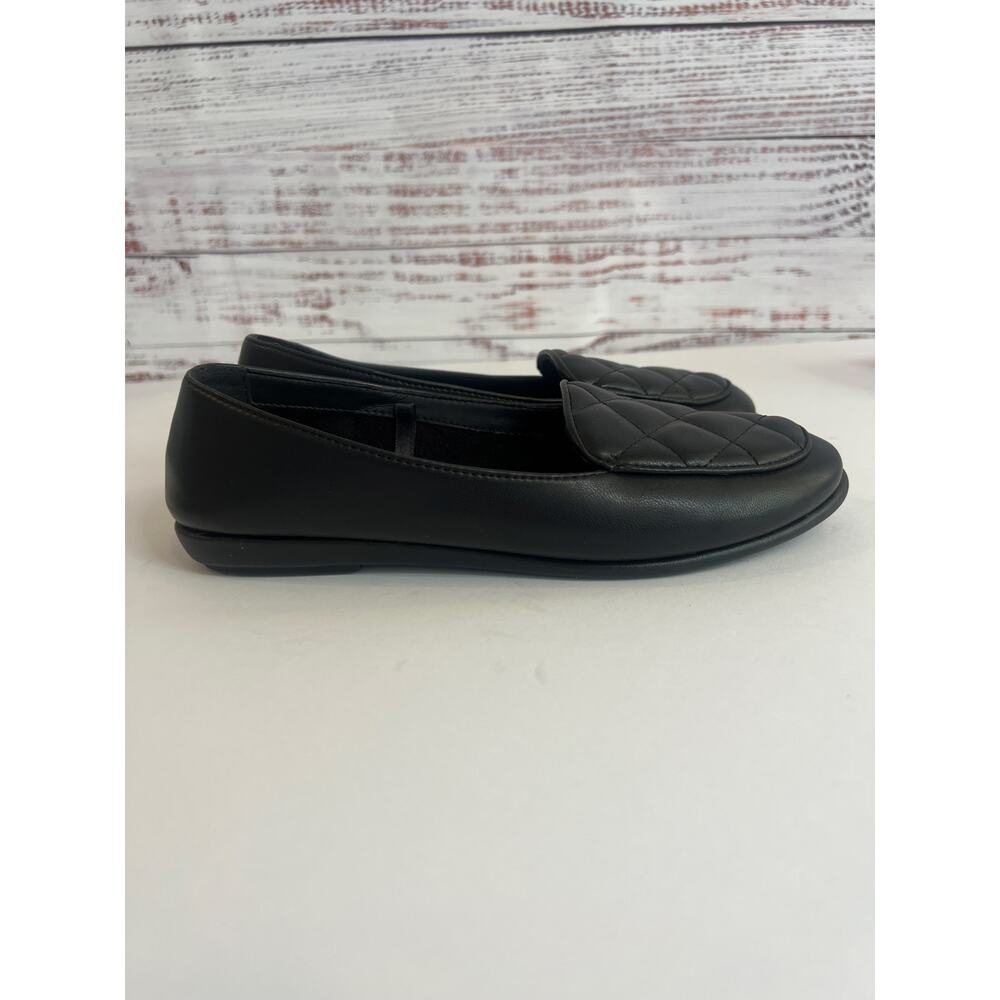 Areosoles Women’s Betunia Loafers shoes Black Quilted Size 7 - Picture 5 of 8